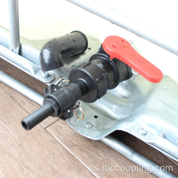 Válvula de bola de baja presión para contenedor IBC